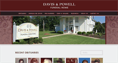 Desktop Screenshot of davisandpowellfuneralhome.com